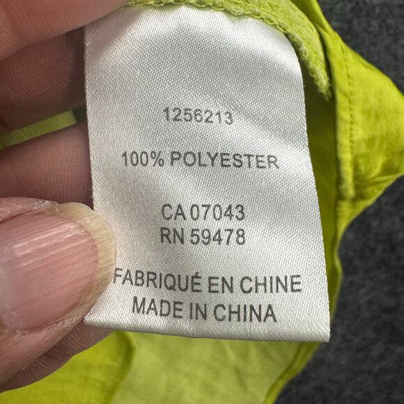 Cupcakes and Cashmere Anthropologie Ruffle Trim Sleeveless Top Size XL Green - Picture 3 of 7